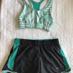 Nike Sports Bra and Running Short Combo! Size XS
